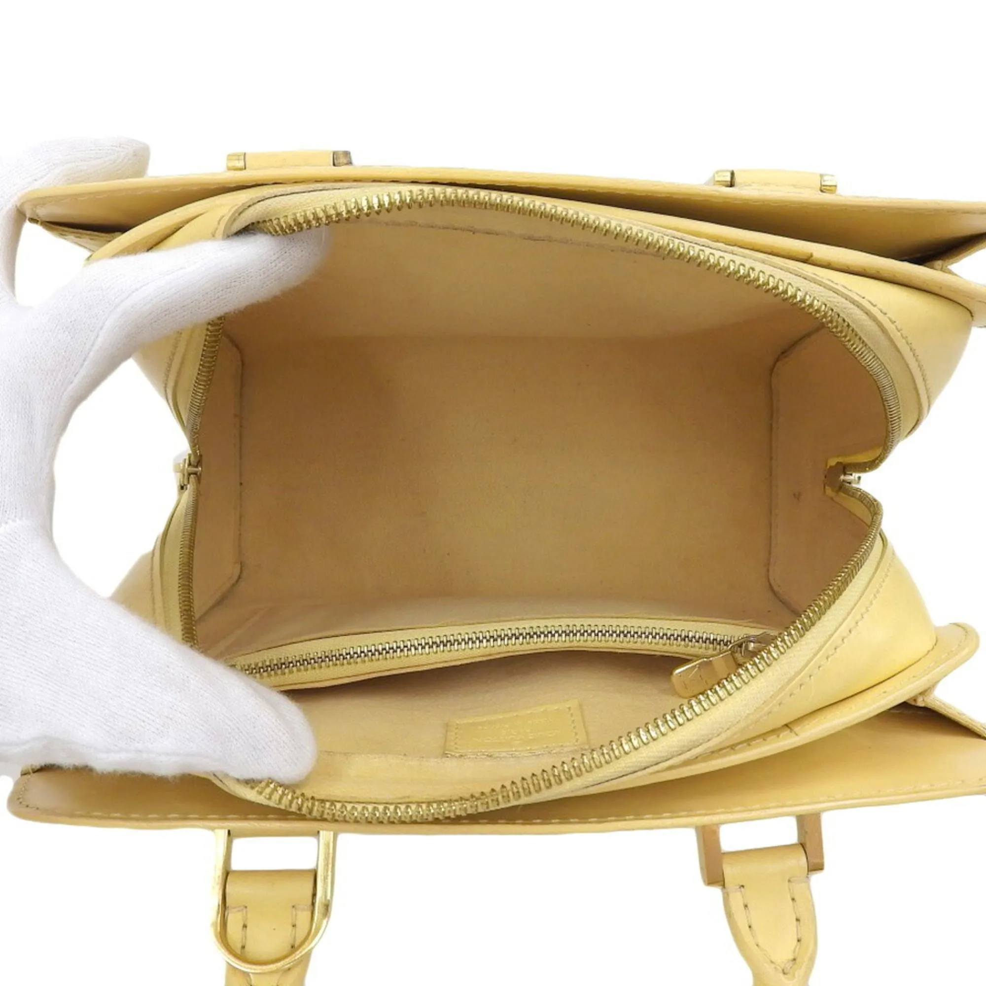 Louis Vuitton Epi Ponneuf Handbag Shoulder Bag Vanilla M5205A