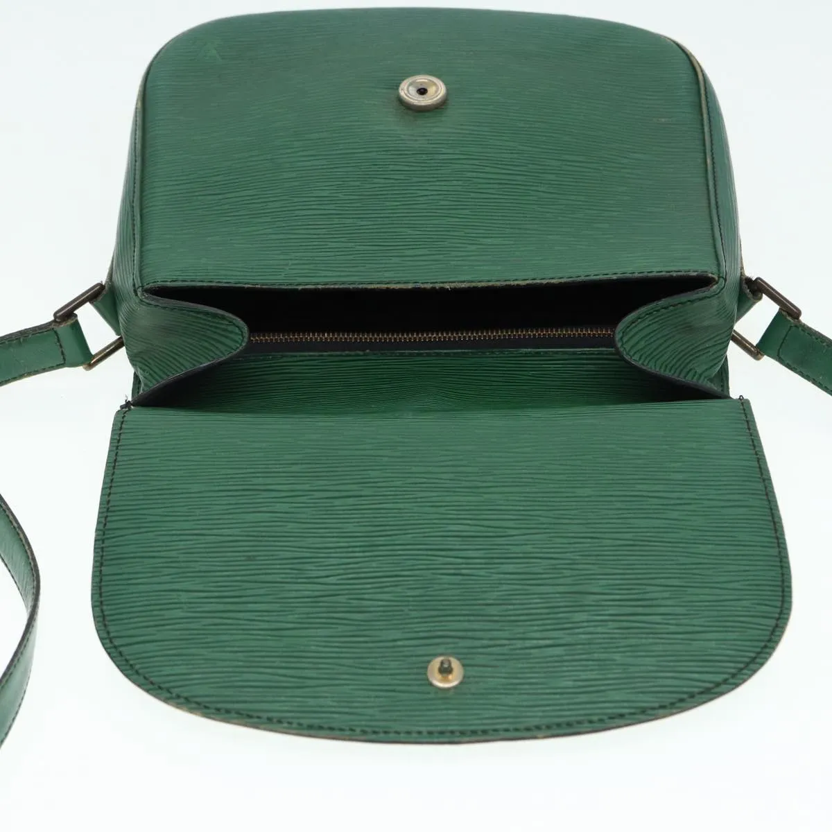 LOUIS VUITTON Epi Saint Cloud GM Shoulder Bag Green M52194 LV Auth 84577