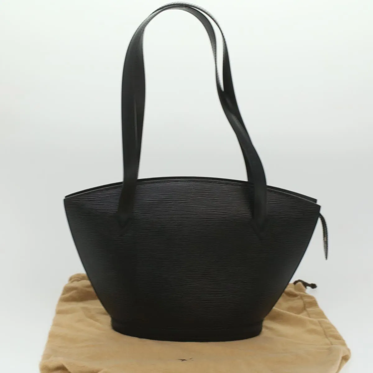 LOUIS VUITTON Epi Saint Jacques Poignees Shoulder Bag Black M52332 LV Auth 36014