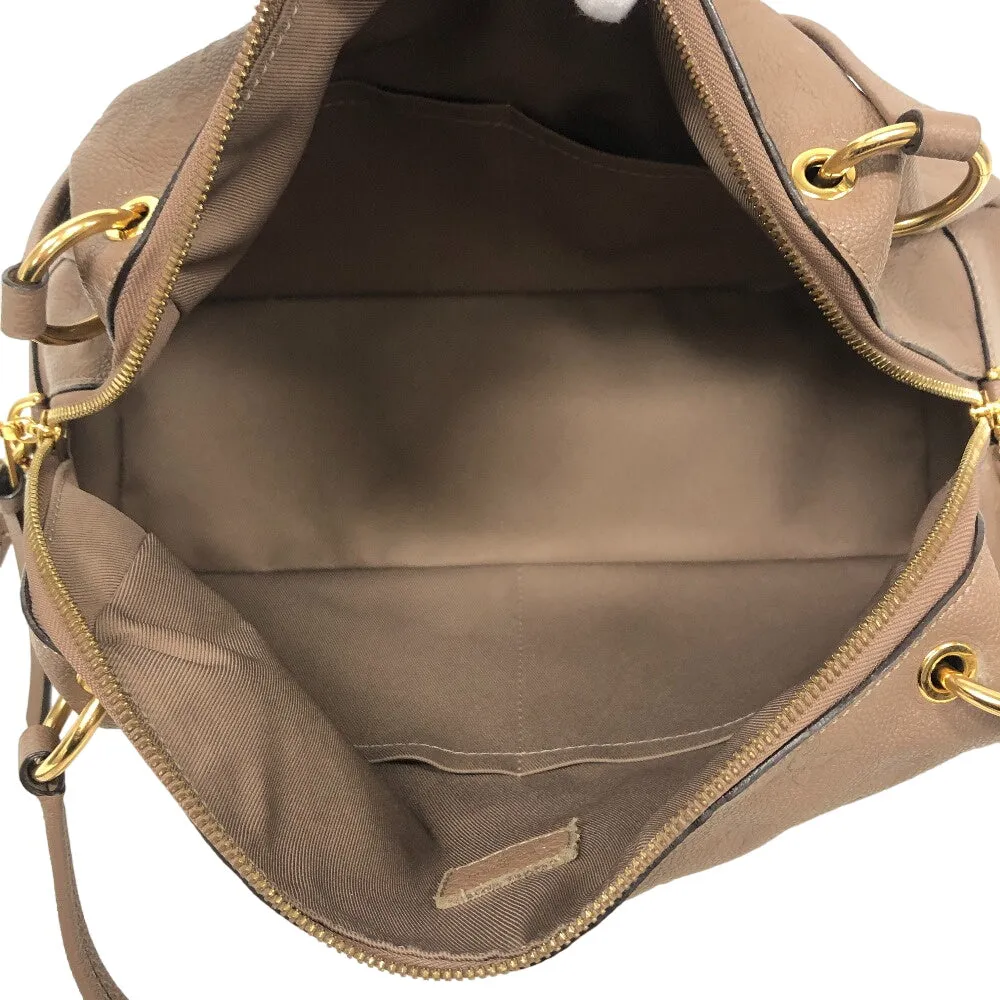 LOUIS VUITTON Handbag M43927 leather beige 2WAYShoulder Bag Ann Platt Ponty PM Women Used
