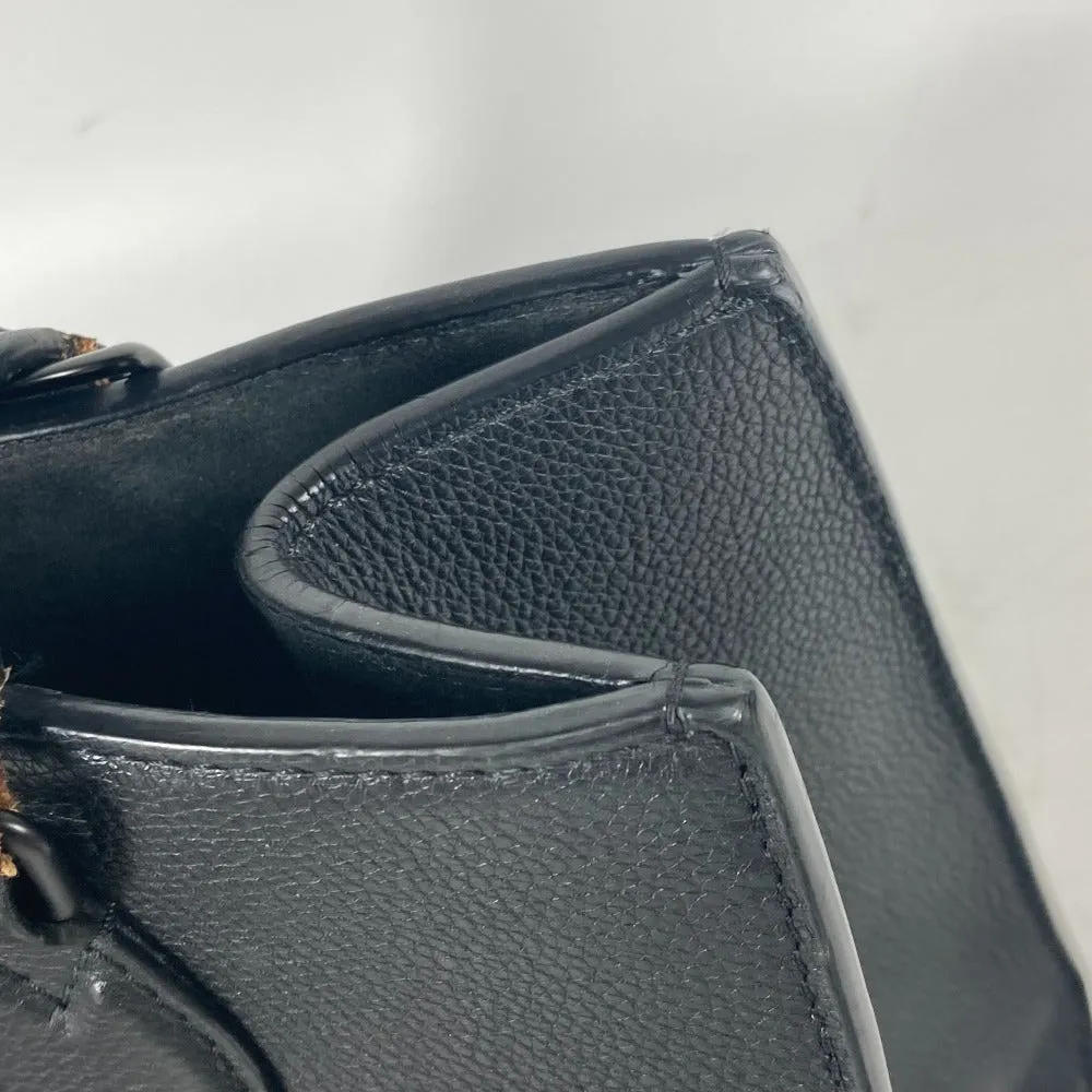 LOUIS VUITTON Handbag M55845 Grain Calfskin Leather black Tote Bag Shoulder Bag Rock Me Tote PM