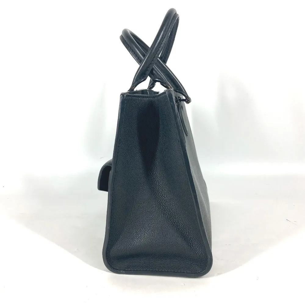 LOUIS VUITTON Handbag M55845 Grain Calfskin Leather black Tote Bag Shoulder Bag Rock Me Tote PM