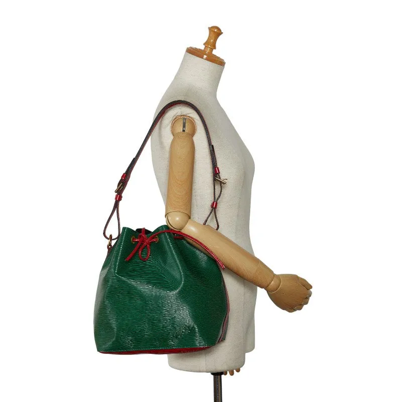 Louis Vuitton Louis Vuitton Epic M44147 Shoulder Bag Leather Borneo Green Castilian Red