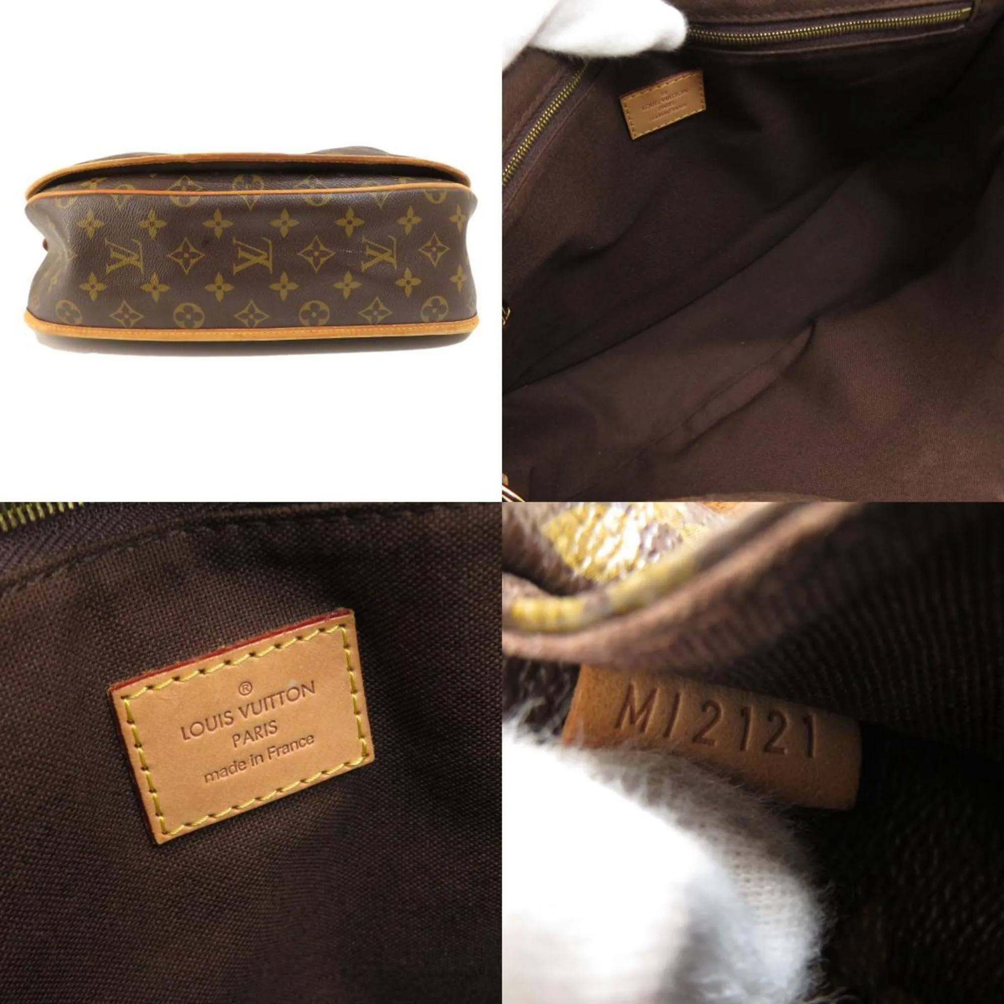 LOUIS VUITTON M40473 Menilmontane MM Monogram Shoulder Bag Canvas Women's