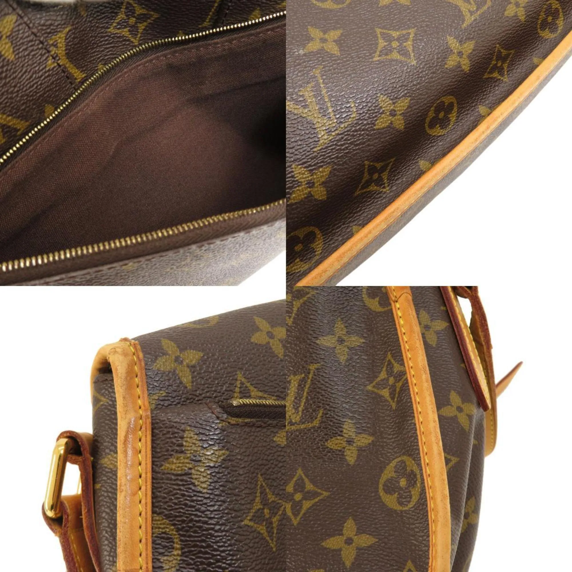 LOUIS VUITTON M40473 Menilmontane MM Monogram Shoulder Bag Canvas Women's