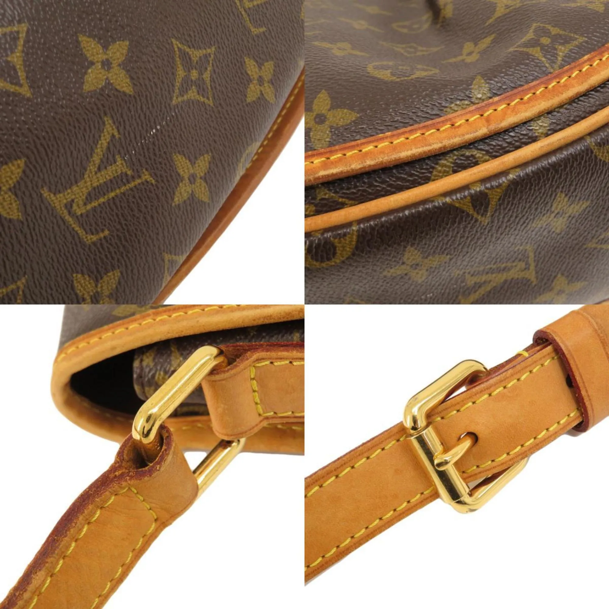 LOUIS VUITTON M40473 Menilmontane MM Monogram Shoulder Bag Canvas Women's