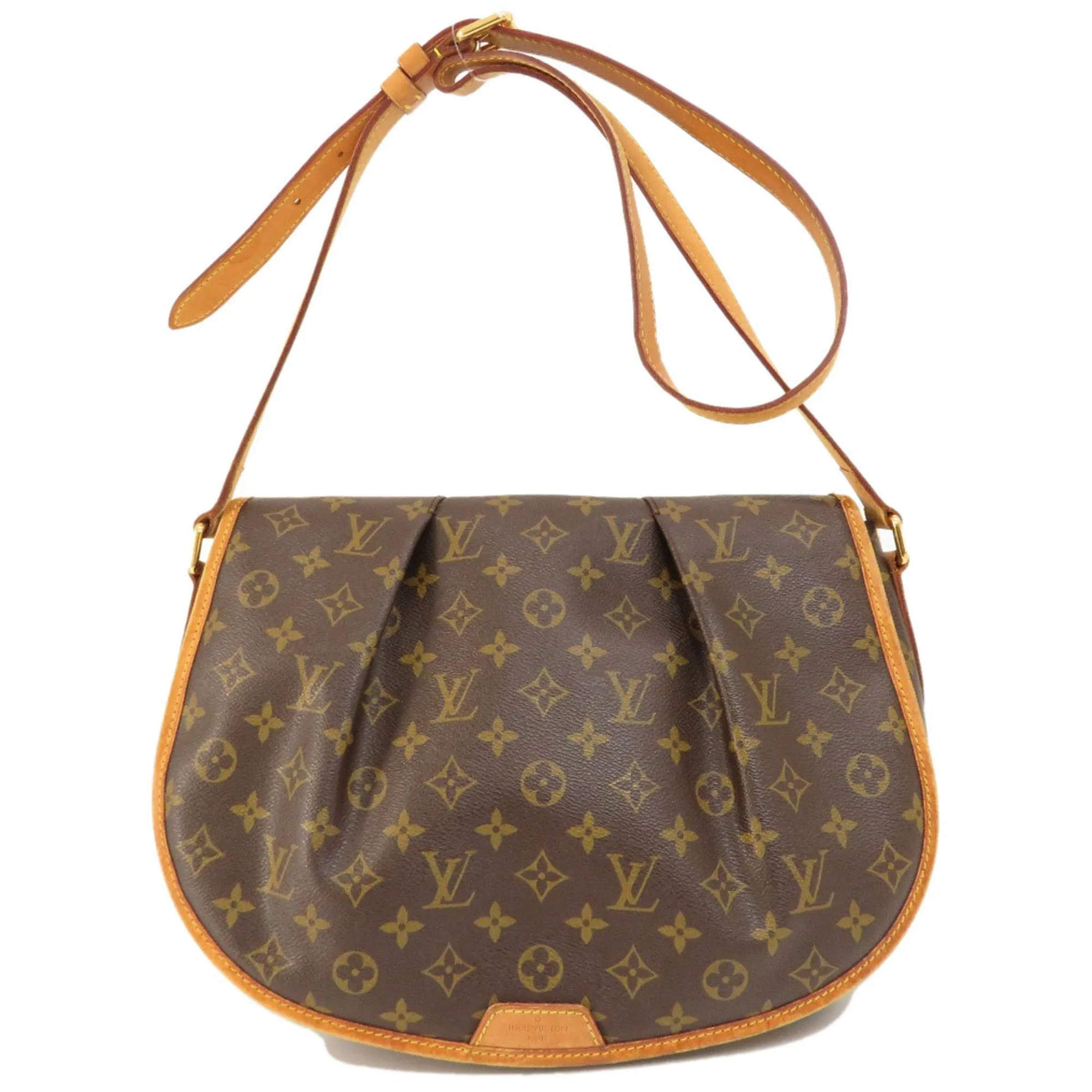 LOUIS VUITTON M40473 Menilmontane MM Monogram Shoulder Bag Canvas Women's