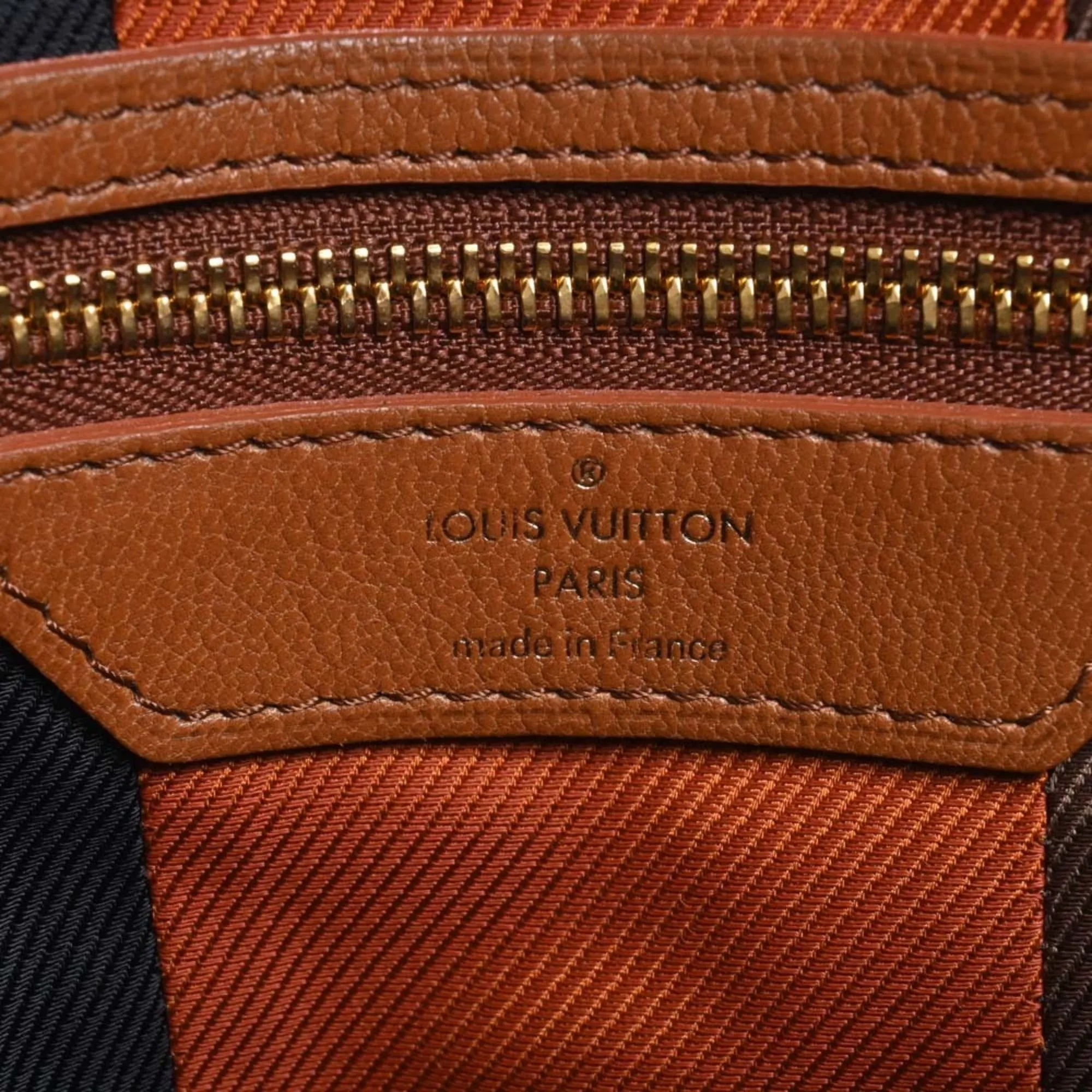 LOUIS VUITTON Monogram Blox Pochette Shoulder Bag M40506 Brown/Black/Blue Women's