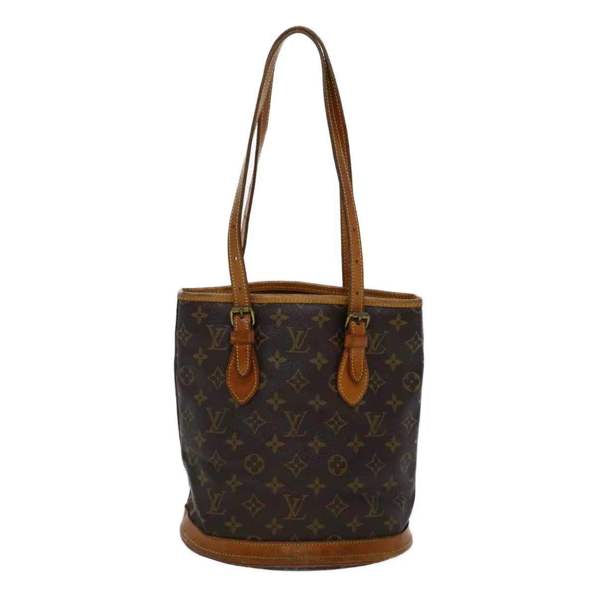 LOUIS VUITTON Monogram Bucket PM Shoulder Bag M42238 LV Auth am2619g