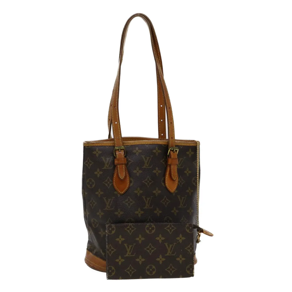 LOUIS VUITTON Monogram Bucket PM Shoulder Bag M42238 LV Auth am2619g