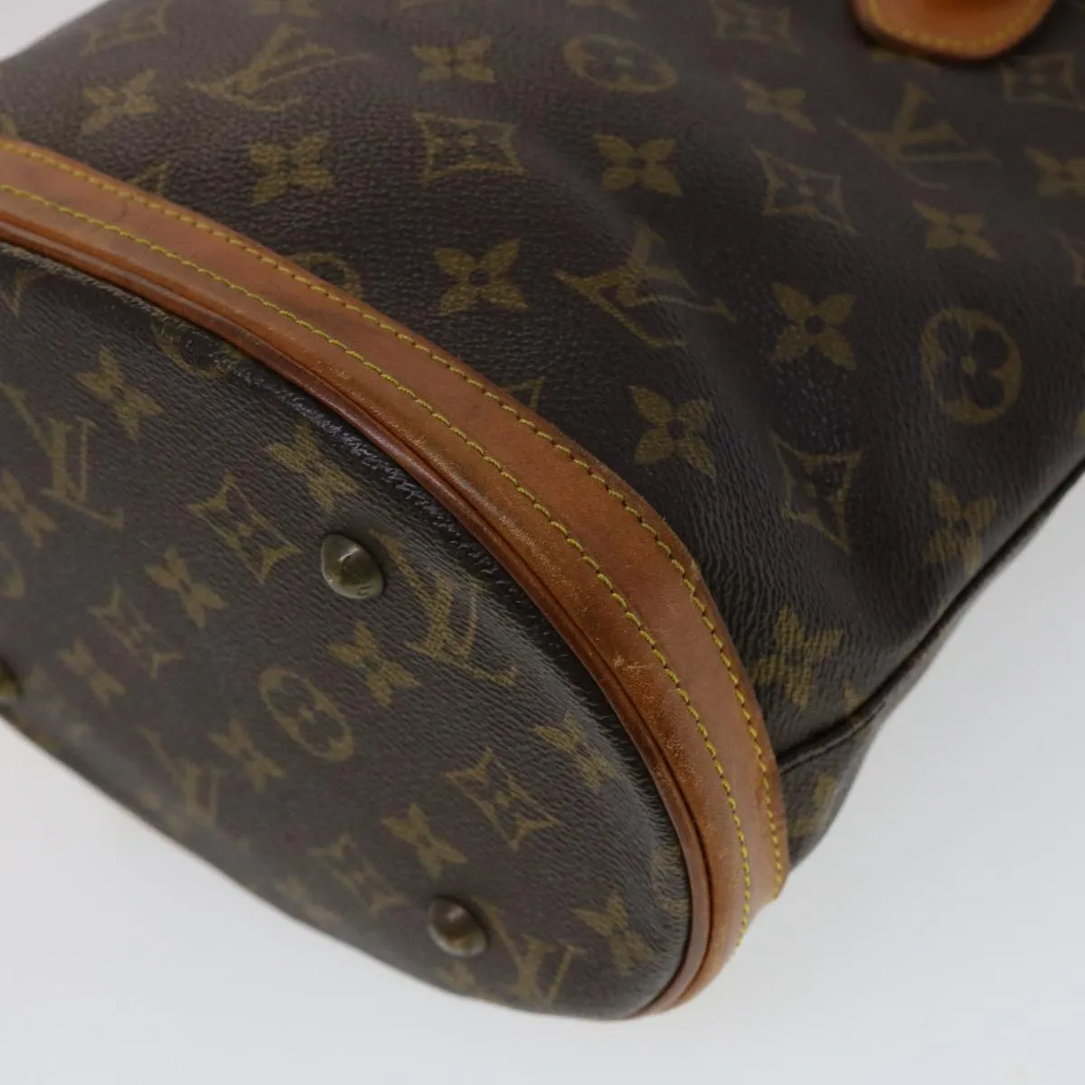LOUIS VUITTON Monogram Bucket PM Shoulder Bag M42238 LV Auth am2619g