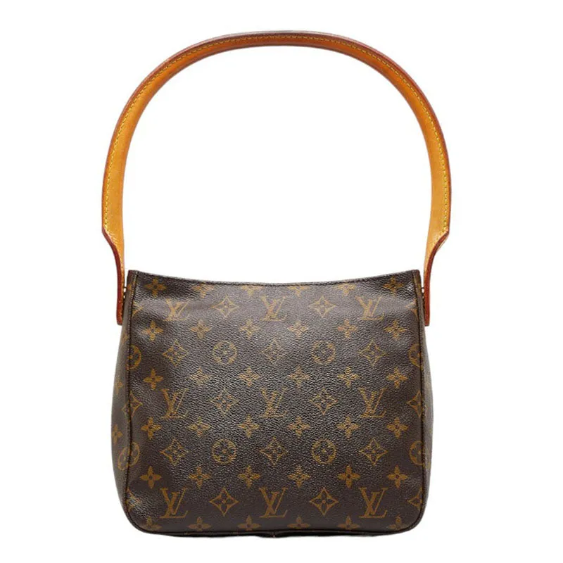Louis Vuitton Monogram Loo MM Shoulder Bag M51146 Brown PVC Leather  Louis Vuitton
