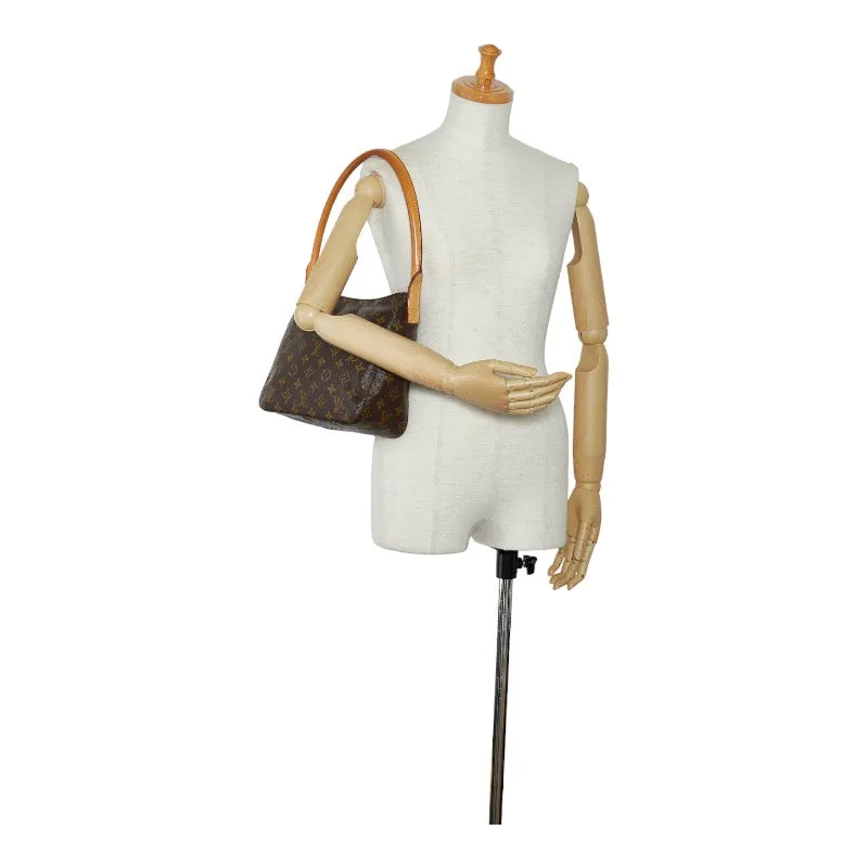 Louis Vuitton Monogram Loo MM Shoulder Bag M51146 Brown PVC Leather  Louis Vuitton