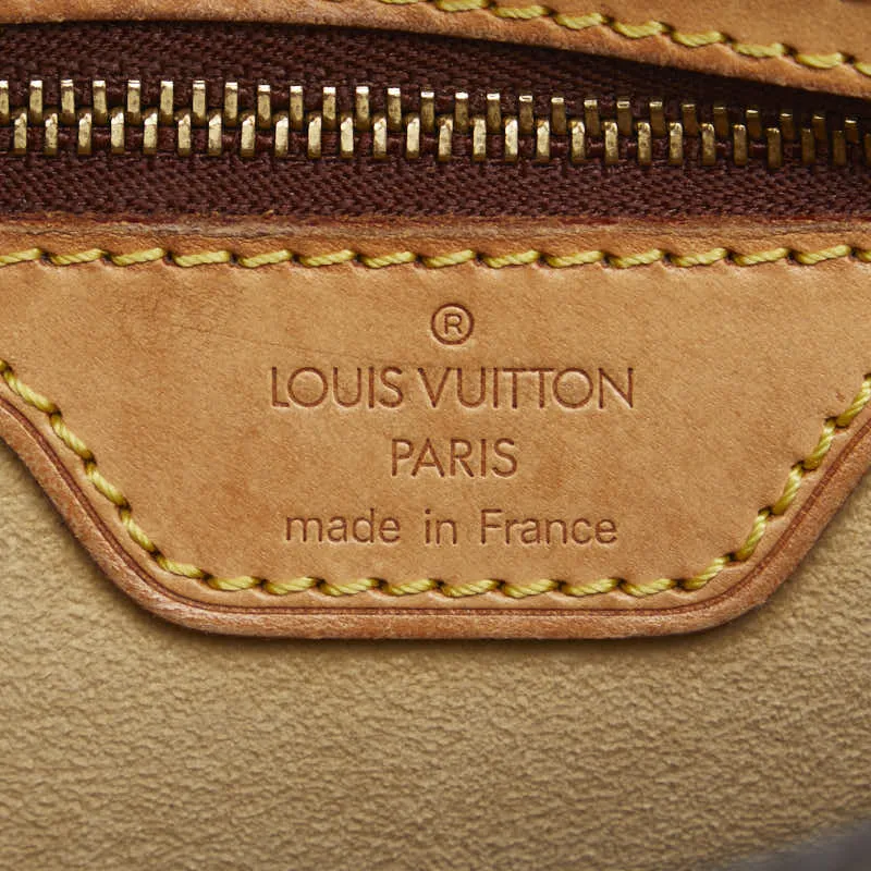 Louis Vuitton Monogram Looping MM Shoulder Bag M51146 Brown PVC Leather Lady Louis Vuitton