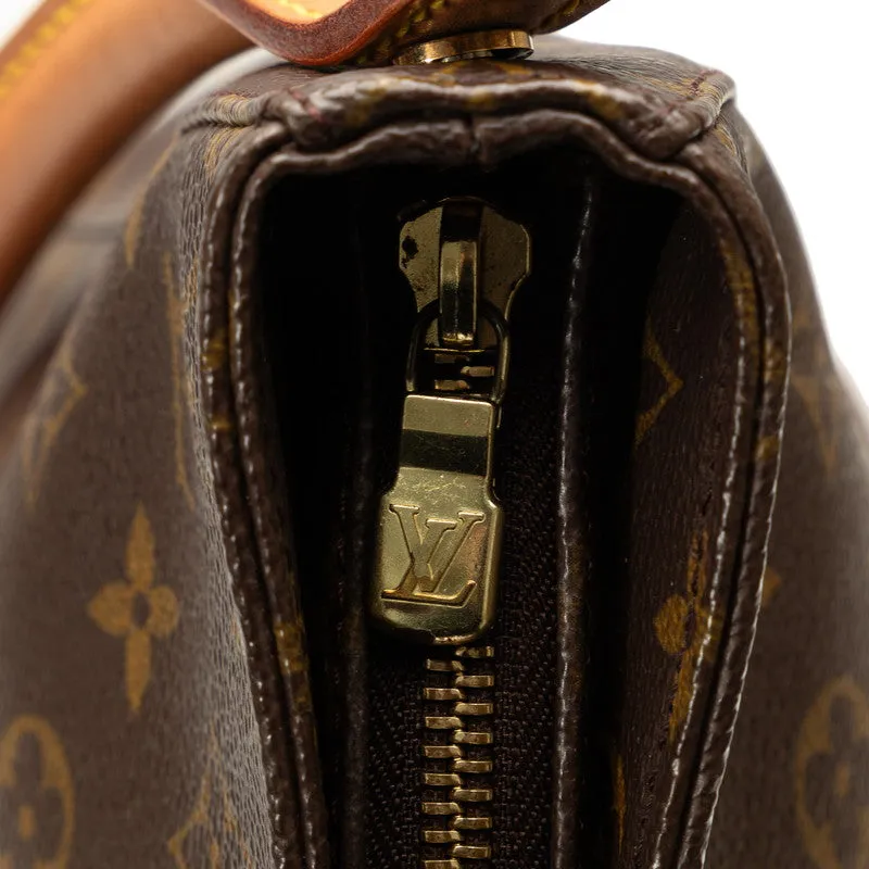 Louis Vuitton Monogram Looping Tote Shoulder Bag PVC/Leather Brown M51145
