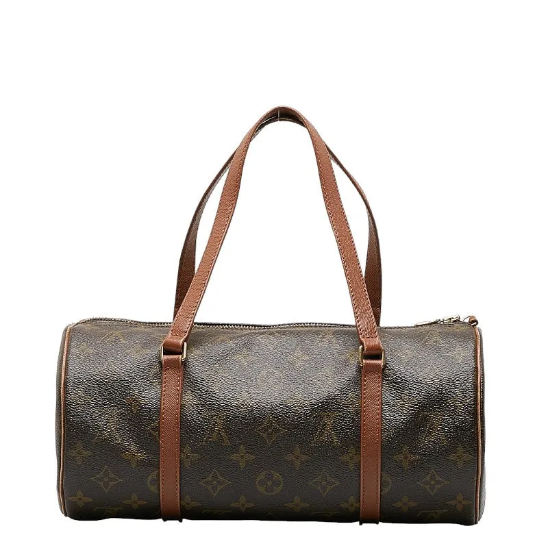 Louis Vuitton Monogram Papillon 30 Shoulder Bag M51365 Brown PVC Leather  Louis Vuitton