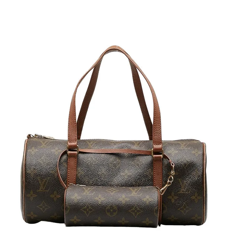 Louis Vuitton Monogram Papillon 30 Shoulder Bag M51365 Brown PVC Leather  Louis Vuitton