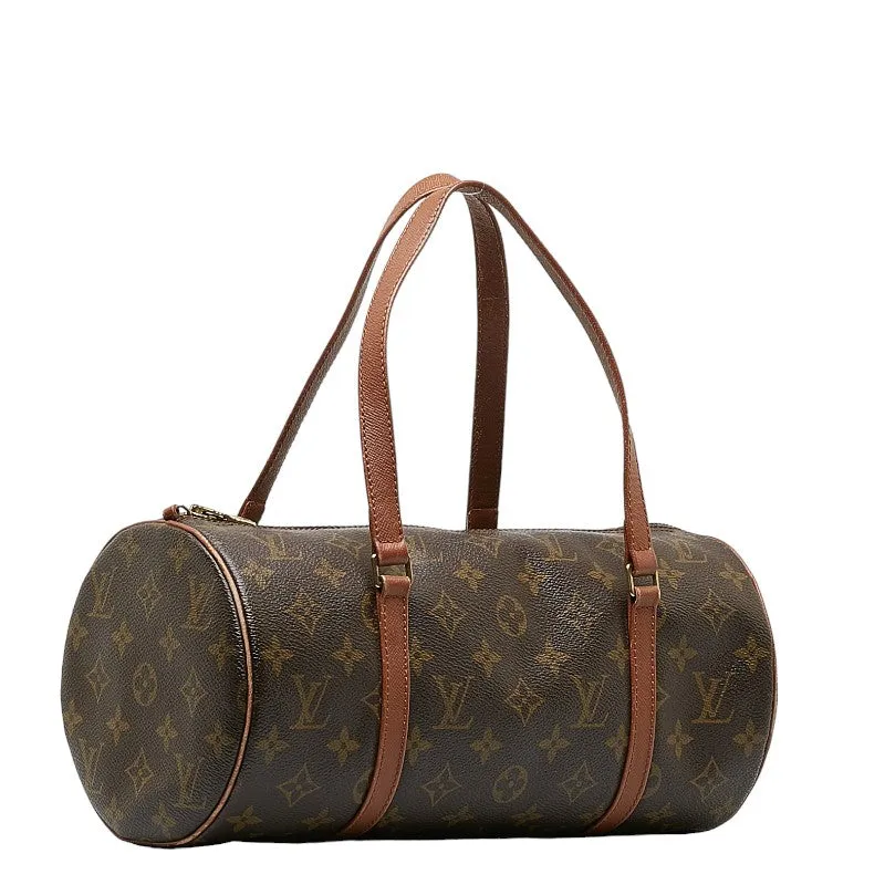 Louis Vuitton Monogram Papillon 30 Shoulder Bag M51365 Brown PVC Leather  Louis Vuitton