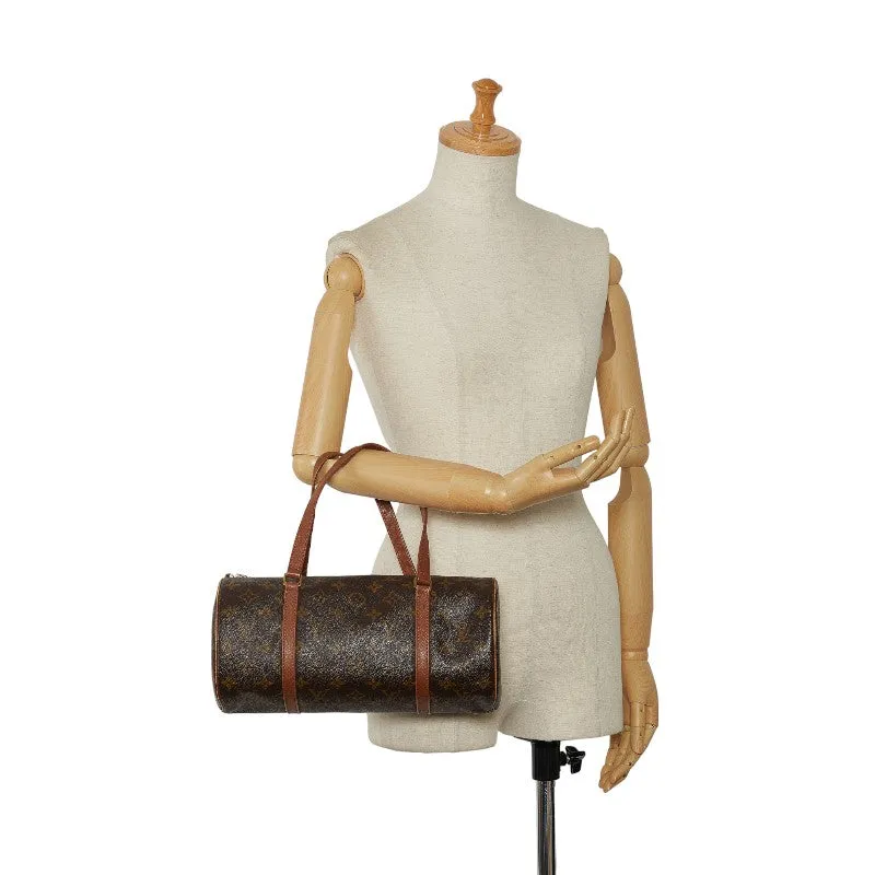 Louis Vuitton Monogram Papillon 30 Shoulder Bag M51365 Brown PVC Leather  Louis Vuitton