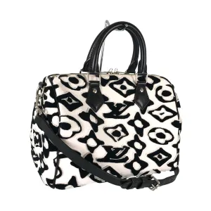 LOUIS VUITTON Monogram Tufted Speedy Bandouliere 25 LV ?? UF Urs Fisher Collaboration 2WAY Shoulder Handbag