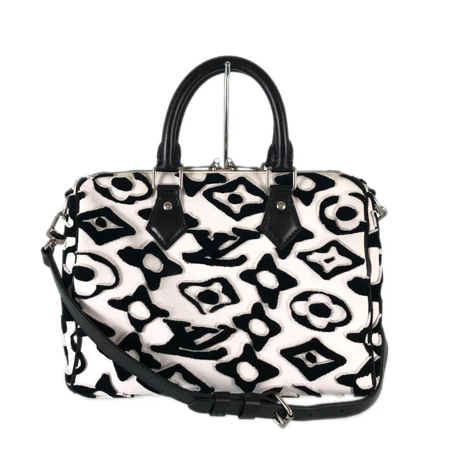 LOUIS VUITTON Monogram Tufted Speedy Bandouliere 25 LV ?? UF Urs Fisher Collaboration 2WAY Shoulder Handbag