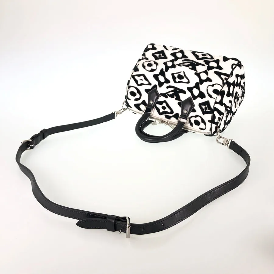 LOUIS VUITTON Monogram Tufted Speedy Bandouliere 25 LV ?? UF Urs Fisher Collaboration 2WAY Shoulder Handbag