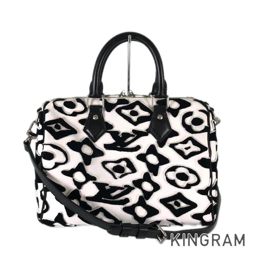 LOUIS VUITTON Monogram Tufted Speedy Bandouliere 25 LV ?? UF Urs Fisher Collaboration 2WAY Shoulder Handbag