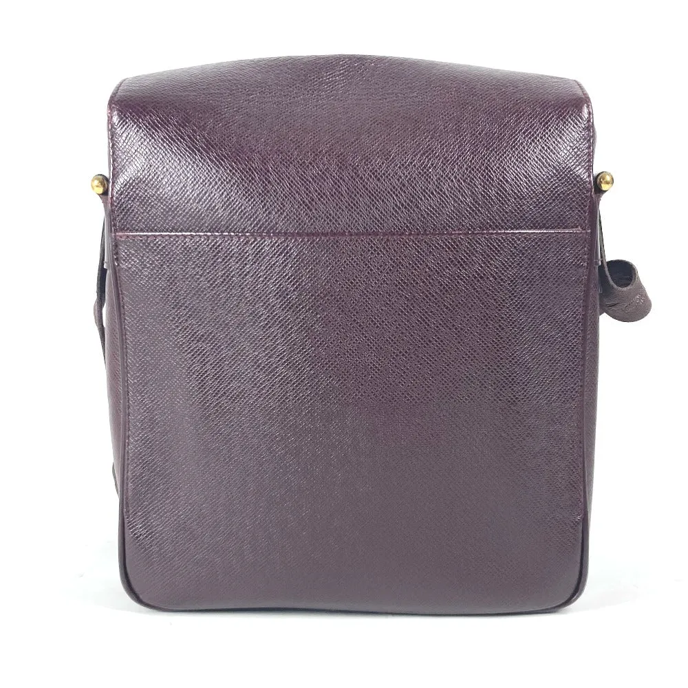 LOUIS VUITTON Shoulder Bag M30826 Taiga Leather purple Taiga Yaranga