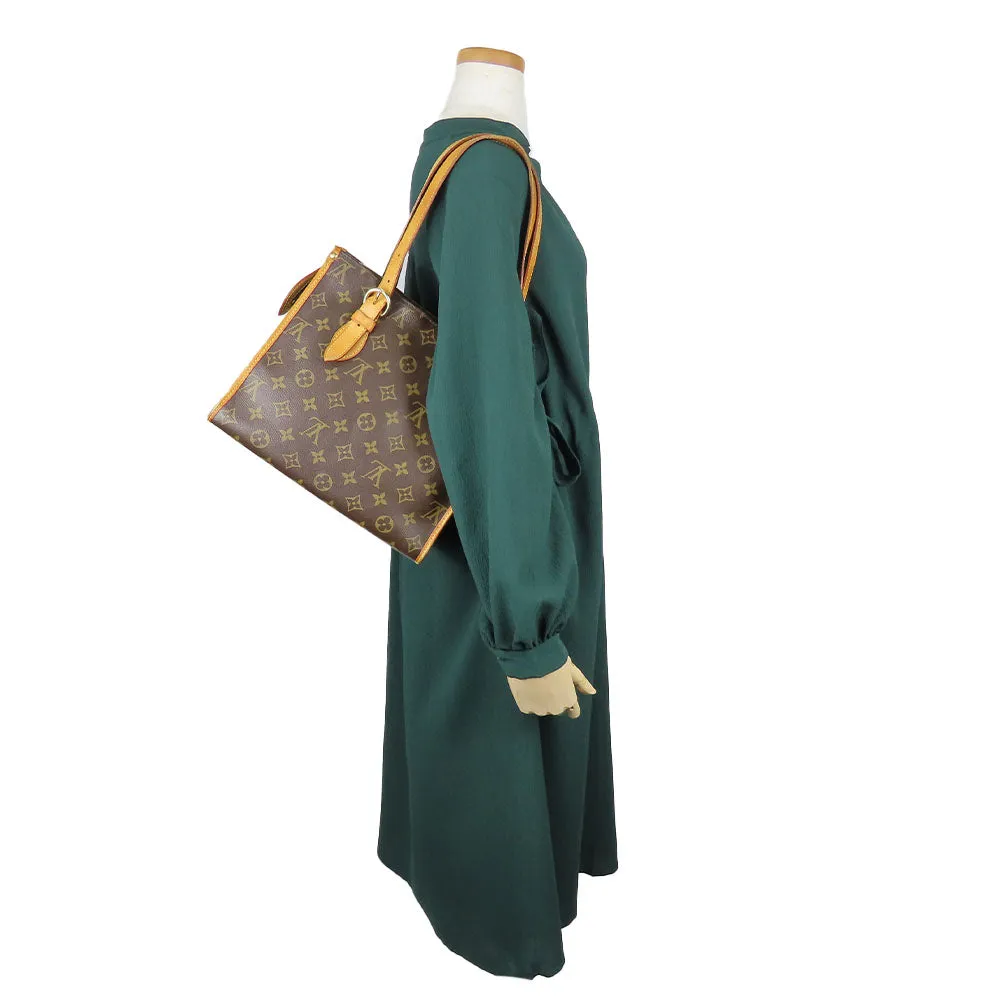 LOUIS VUITTON Shoulder Bag M40007 Monogram Brown Popincourt Haut Women Used