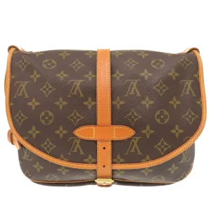 LOUIS VUITTON Shoulder Bag M42256 Monogram canvas Brown Monogram Saumur 30 Women Used