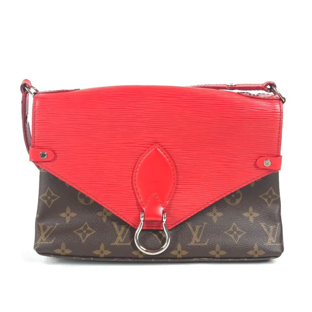 LOUIS VUITTON Shoulder Bag M44031 Epi Leather, Monogram Canvas Red epi monogram Saint-Michel