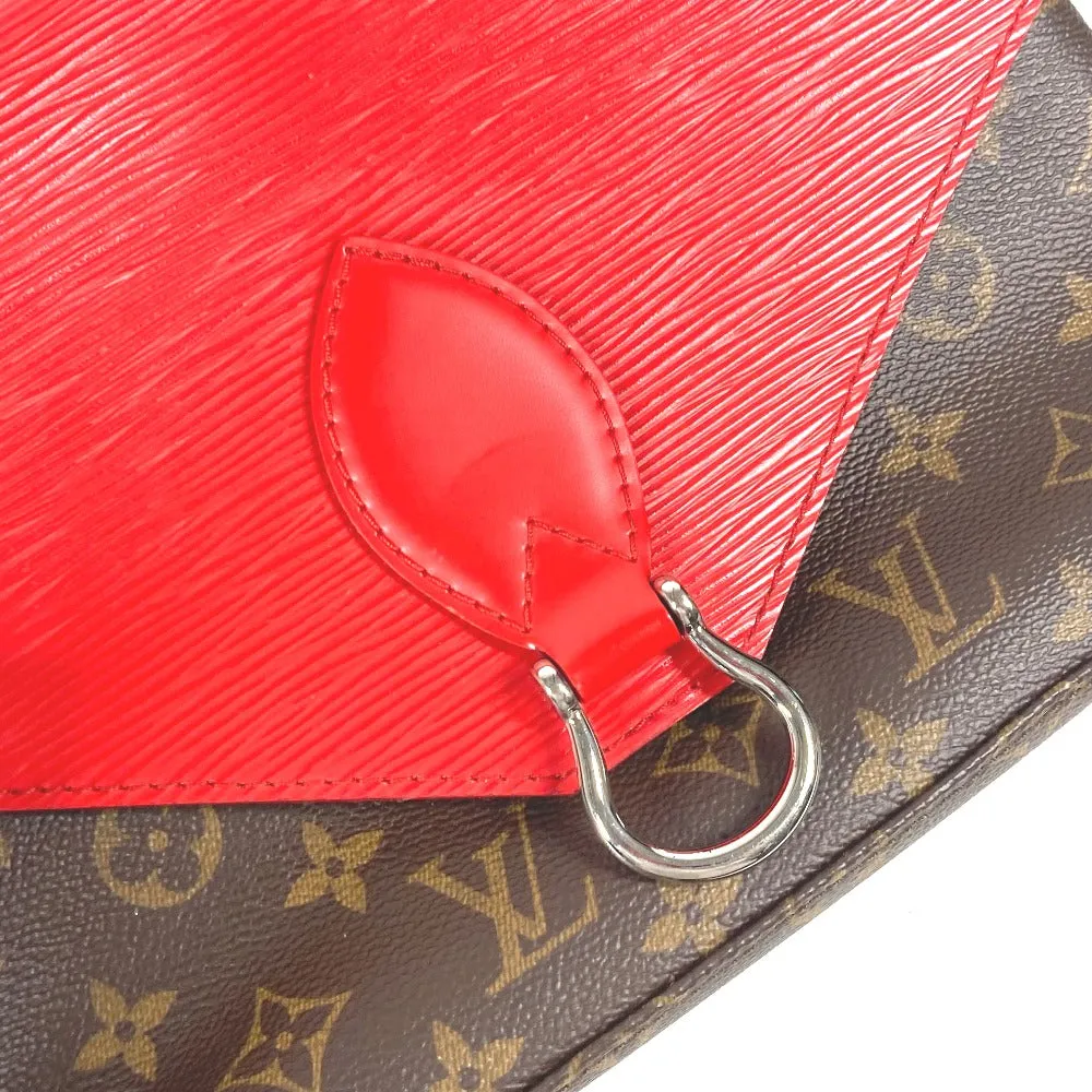 LOUIS VUITTON Shoulder Bag M44031 Epi Leather, Monogram Canvas Red epi monogram Saint-Michel