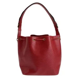 LOUIS VUITTON Shoulder Bag M44107 Epi Leather Red Gold Metal Epi Petit Noe