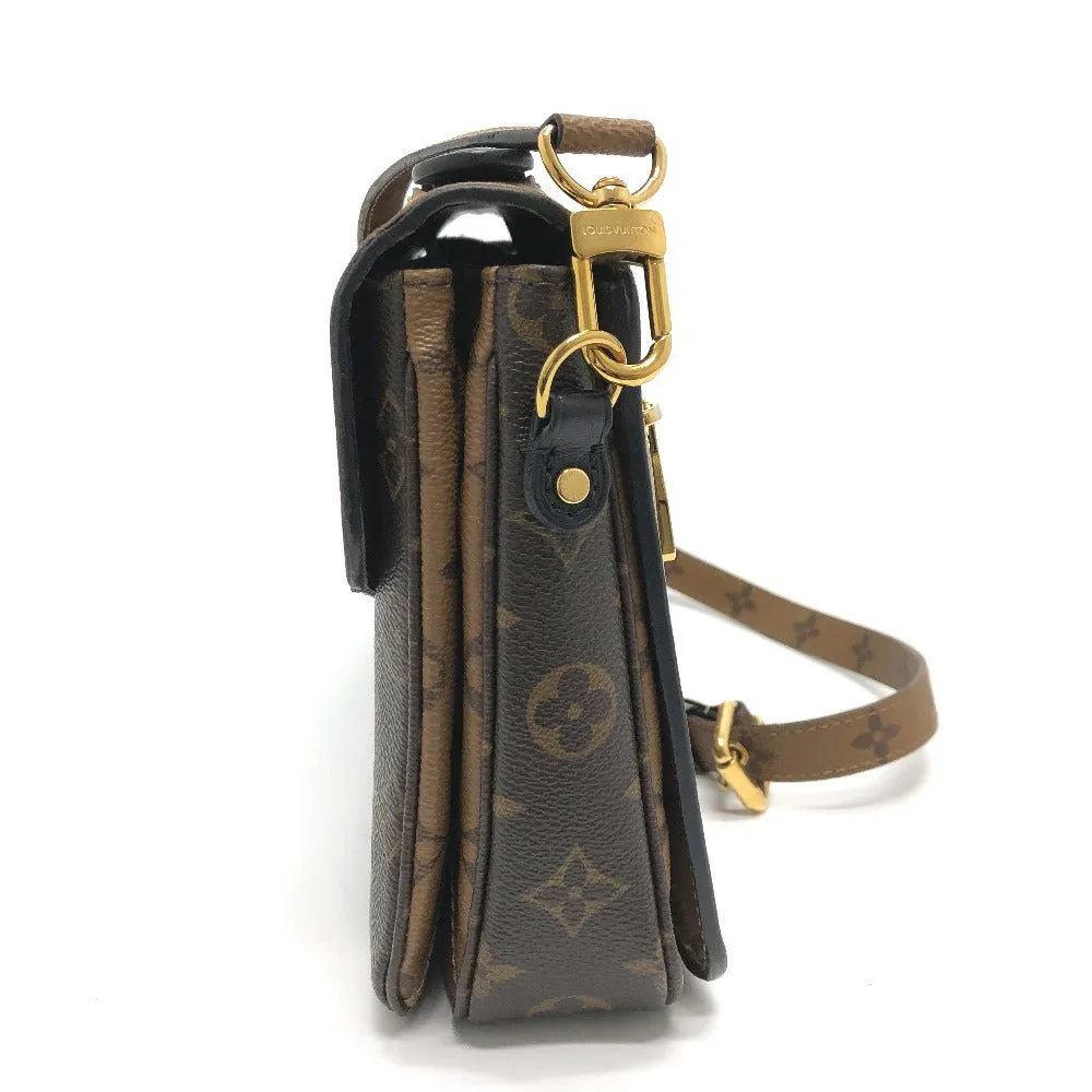 LOUIS VUITTON Shoulder Bag M44876 Monogram reverse canvas Brown Monogram reverse Pochette Metis MM Women Used