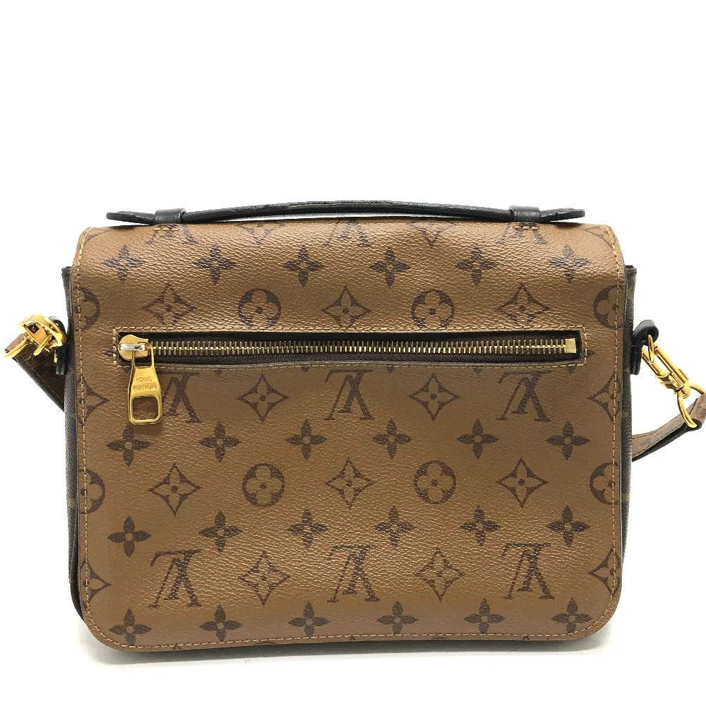 LOUIS VUITTON Shoulder Bag M44876 Monogram reverse canvas Brown Monogram reverse Pochette Metis MM Women Used