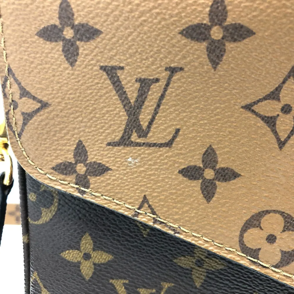 LOUIS VUITTON Shoulder Bag M44876 Monogram reverse canvas Brown Monogram reverse Pochette Metis MM Women Used