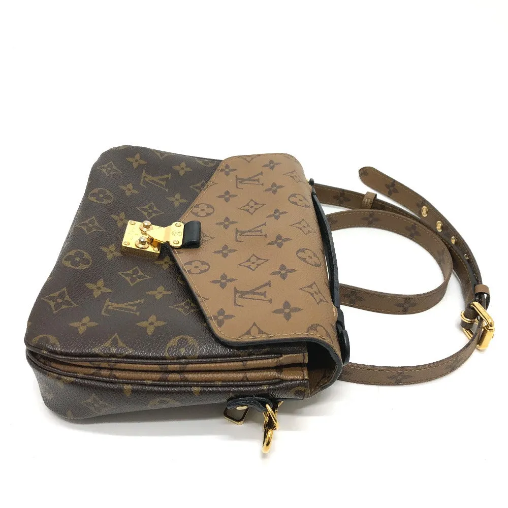 LOUIS VUITTON Shoulder Bag M44876 Monogram reverse canvas Brown Monogram reverse Pochette Metis MM Women Used