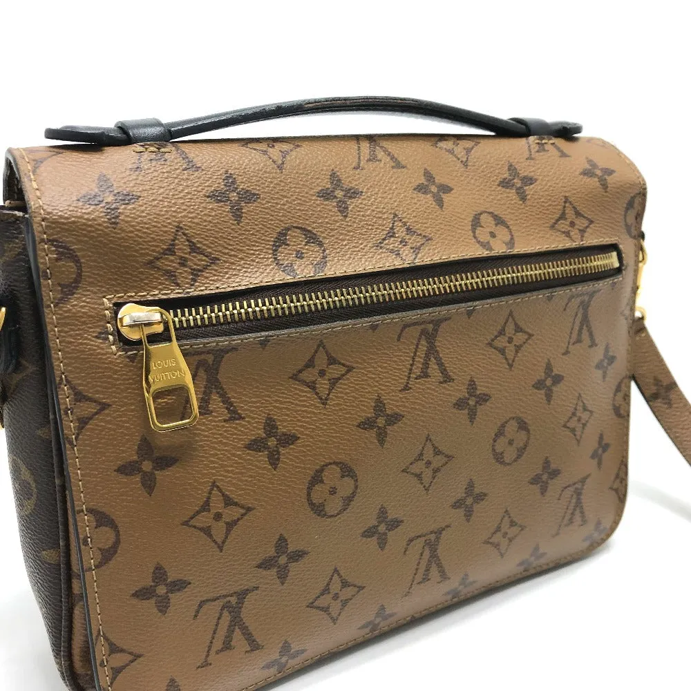 LOUIS VUITTON Shoulder Bag M44876 Monogram reverse canvas Brown Monogram reverse Pochette Metis MM Women Used