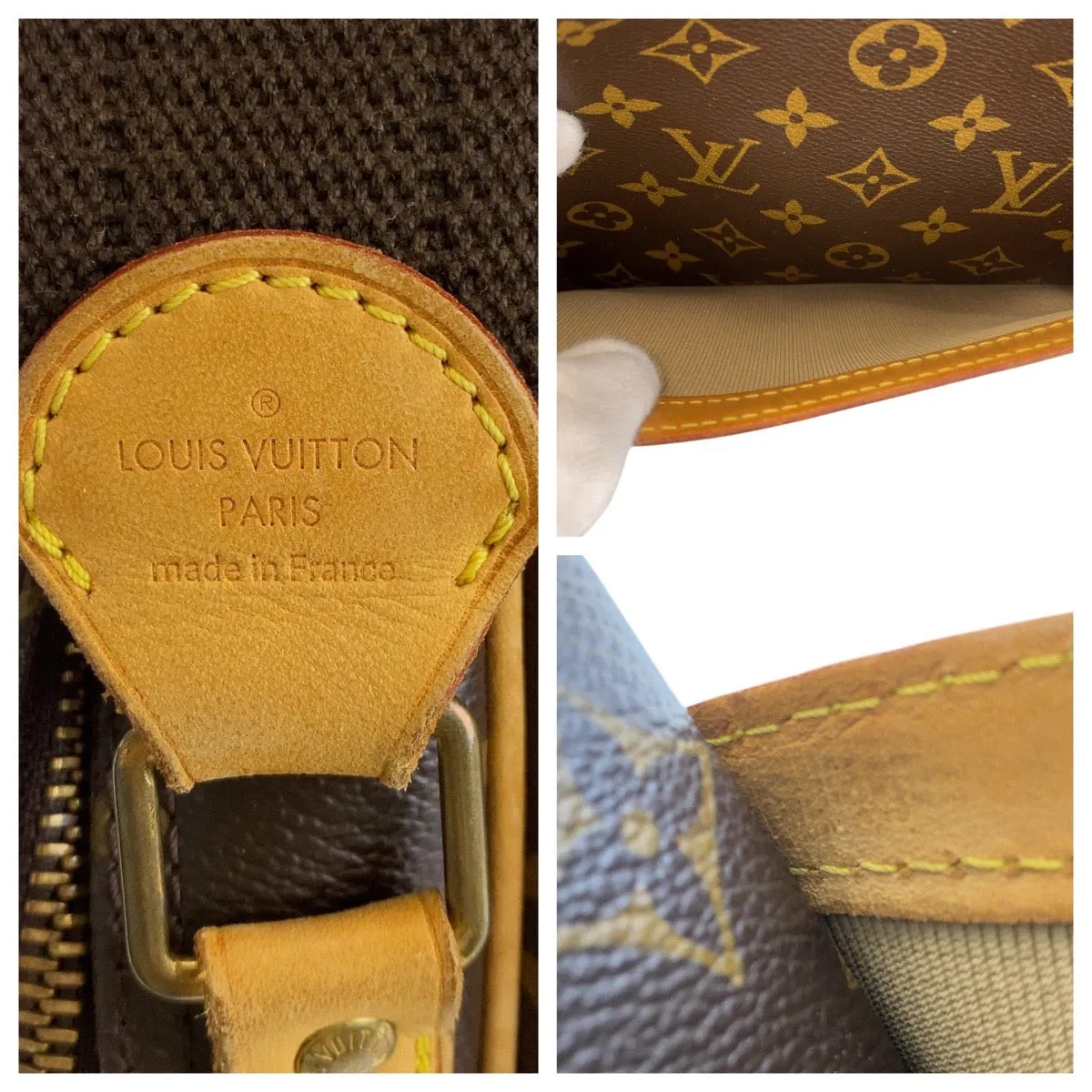 LOUIS VUITTON Shoulder Bag M45254 PVC Brown Gold Metal Shoulder Bag Messenger bag Monogram Reporter PM Women Used