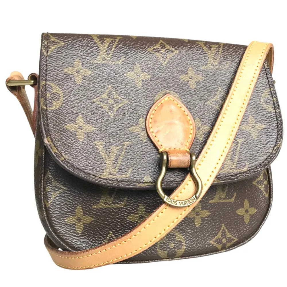 LOUIS VUITTON Shoulder Bag M51244 Monogram canvas Brown Cross body Mini Saint-Cloud