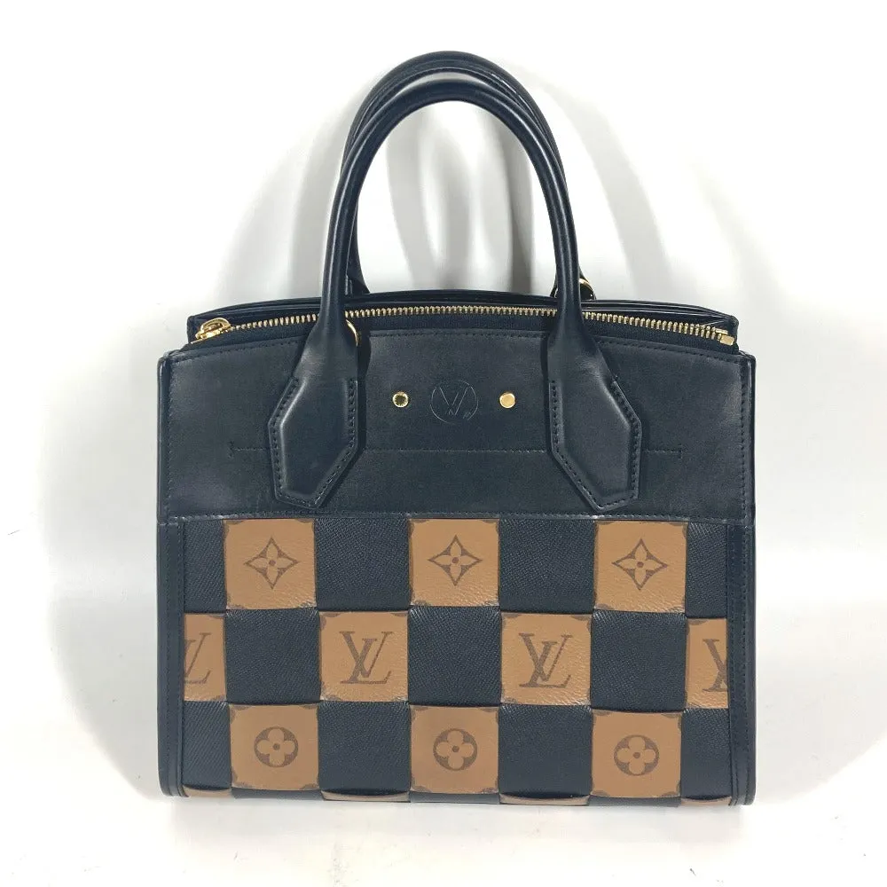 LOUIS VUITTON Shoulder Bag M53252 leather Brown Monogram reverse City Steamer PM