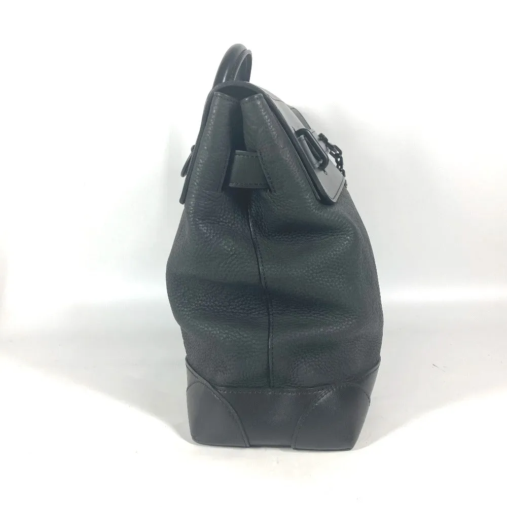 LOUIS VUITTON Shoulder Bag M55701 Taurillon Clemence Leather black Monogram Steamer PM