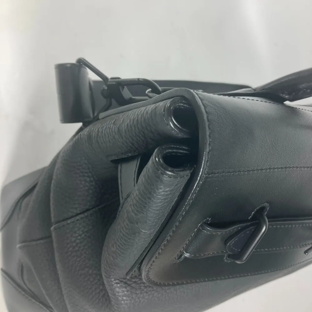 LOUIS VUITTON Shoulder Bag M55701 Taurillon Clemence Leather black Monogram Steamer PM