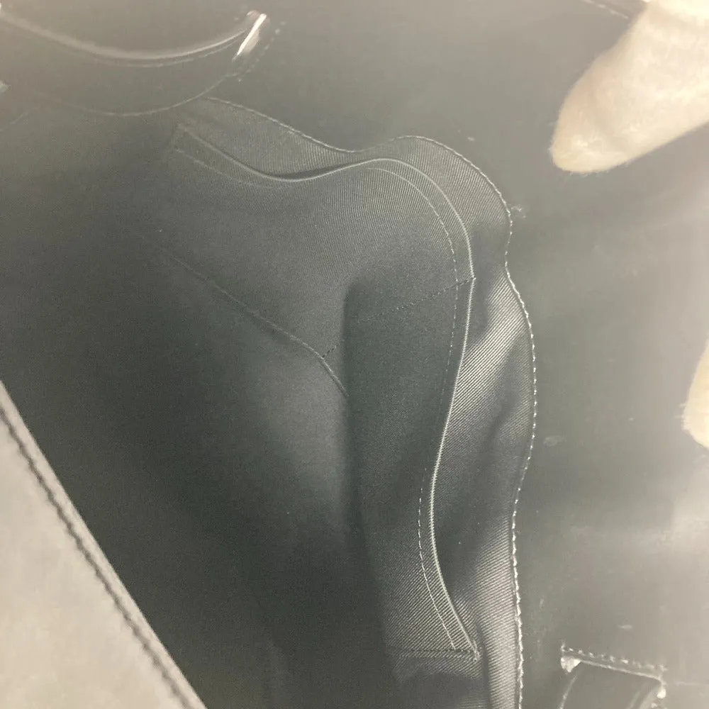 LOUIS VUITTON Shoulder Bag M55701 Taurillon Clemence Leather black Monogram Steamer PM
