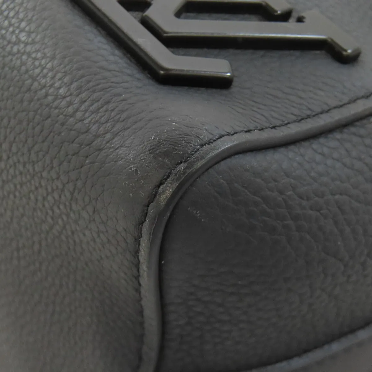LOUIS VUITTON Shoulder Bag M59255 Calfskin black City Keepall