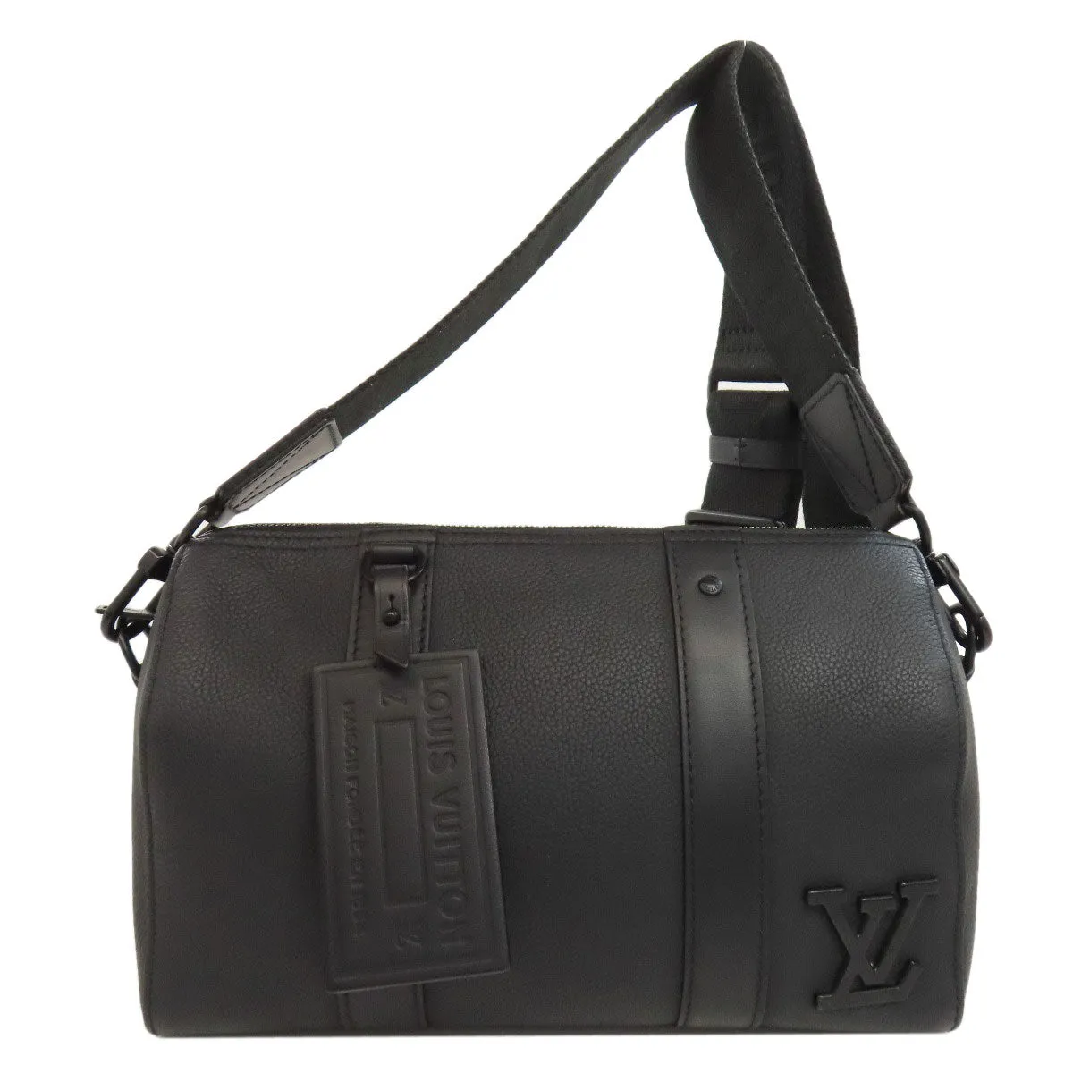 LOUIS VUITTON Shoulder Bag M59255 Calfskin black City Keepall