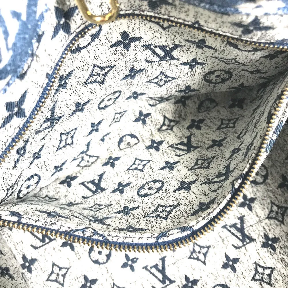 LOUIS VUITTON Shoulder Bag M59608 Monogram denim canvas, leather blue Monogram Denim Jacquard On the Go MM