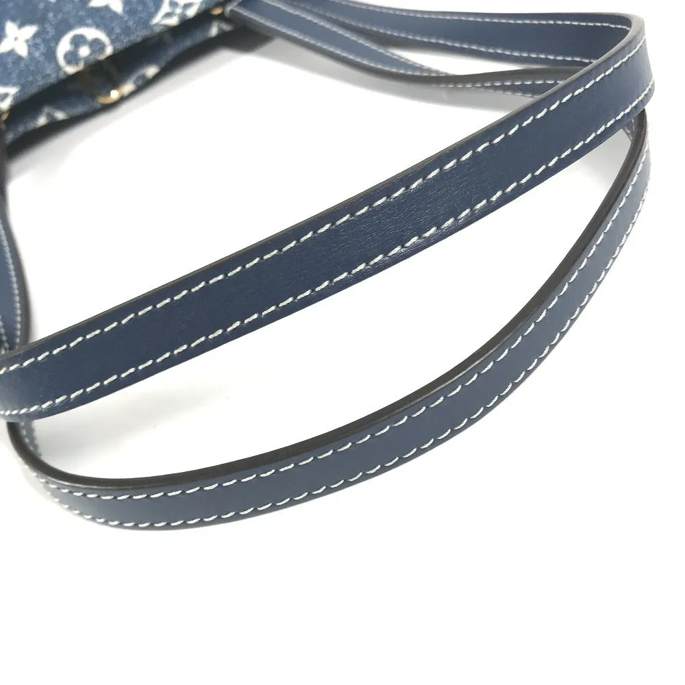 LOUIS VUITTON Shoulder Bag M59608 Monogram denim canvas, leather blue Monogram Denim Jacquard On the Go MM