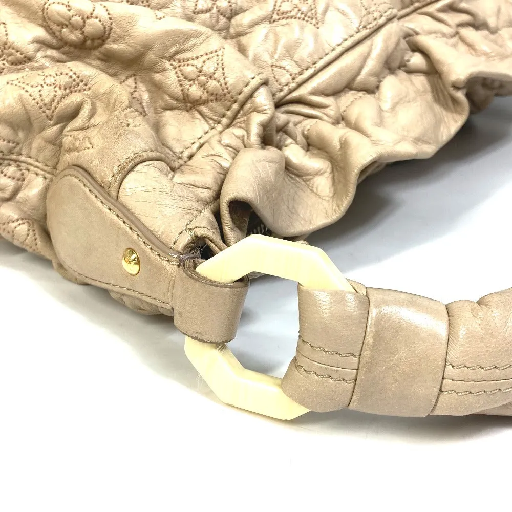 LOUIS VUITTON Shoulder Bag M95423 leather beige Monogram Olympe Nimbs GM