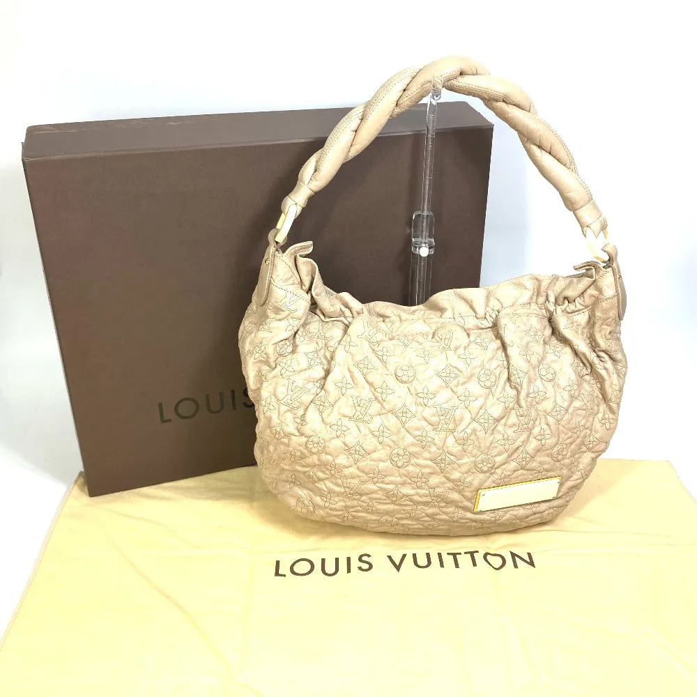 LOUIS VUITTON Shoulder Bag M95423 leather beige Monogram Olympe Nimbs GM